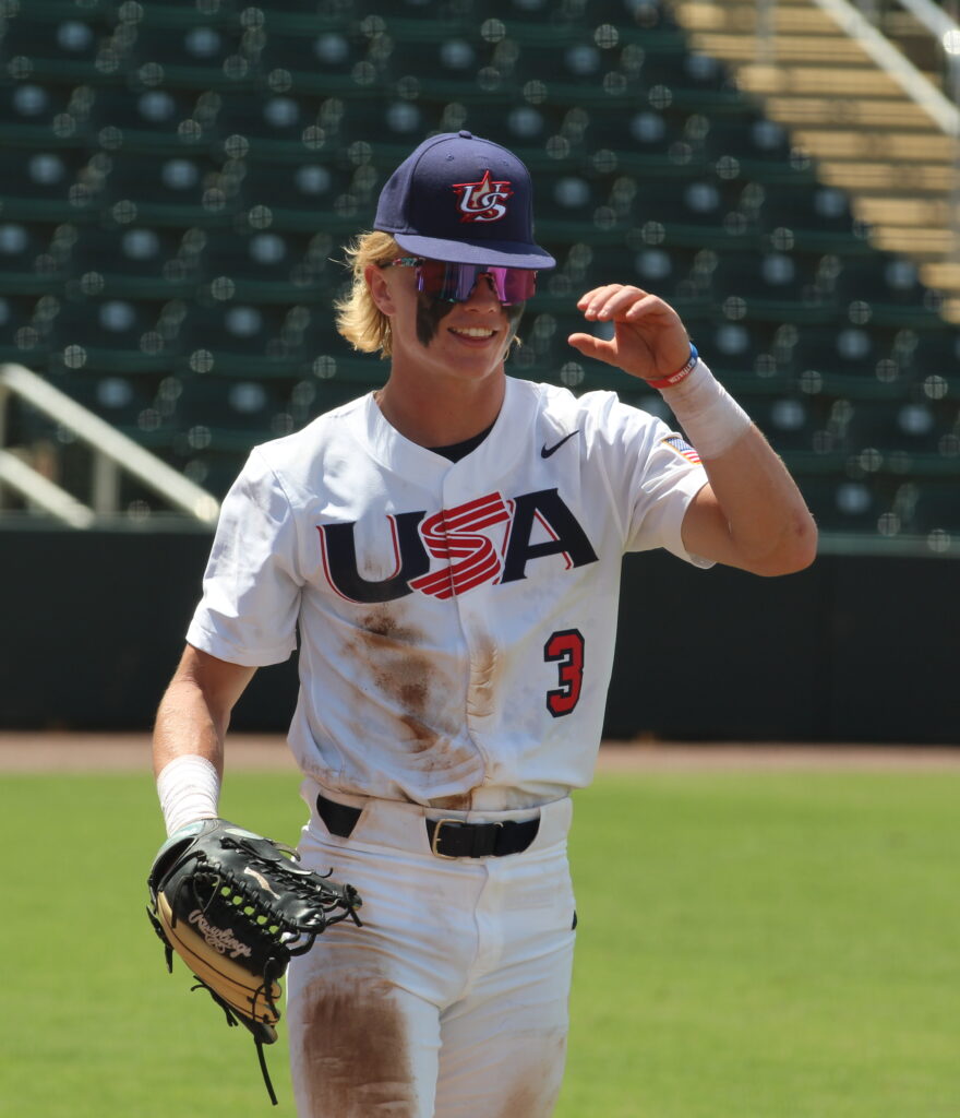 Max Clark con la selección sub-18 de Estados Unidos en septiembre de 2022. Fotografía de archivo.